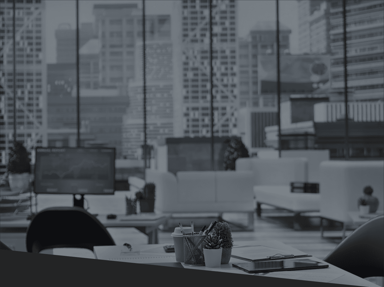 Modern office environment